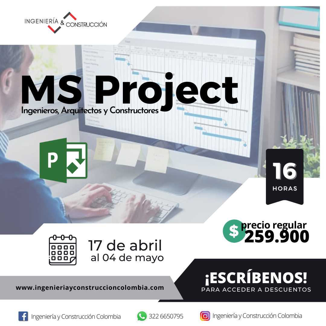 Programa Proyecto Project para Ingenieros y constructores - Programación de obra