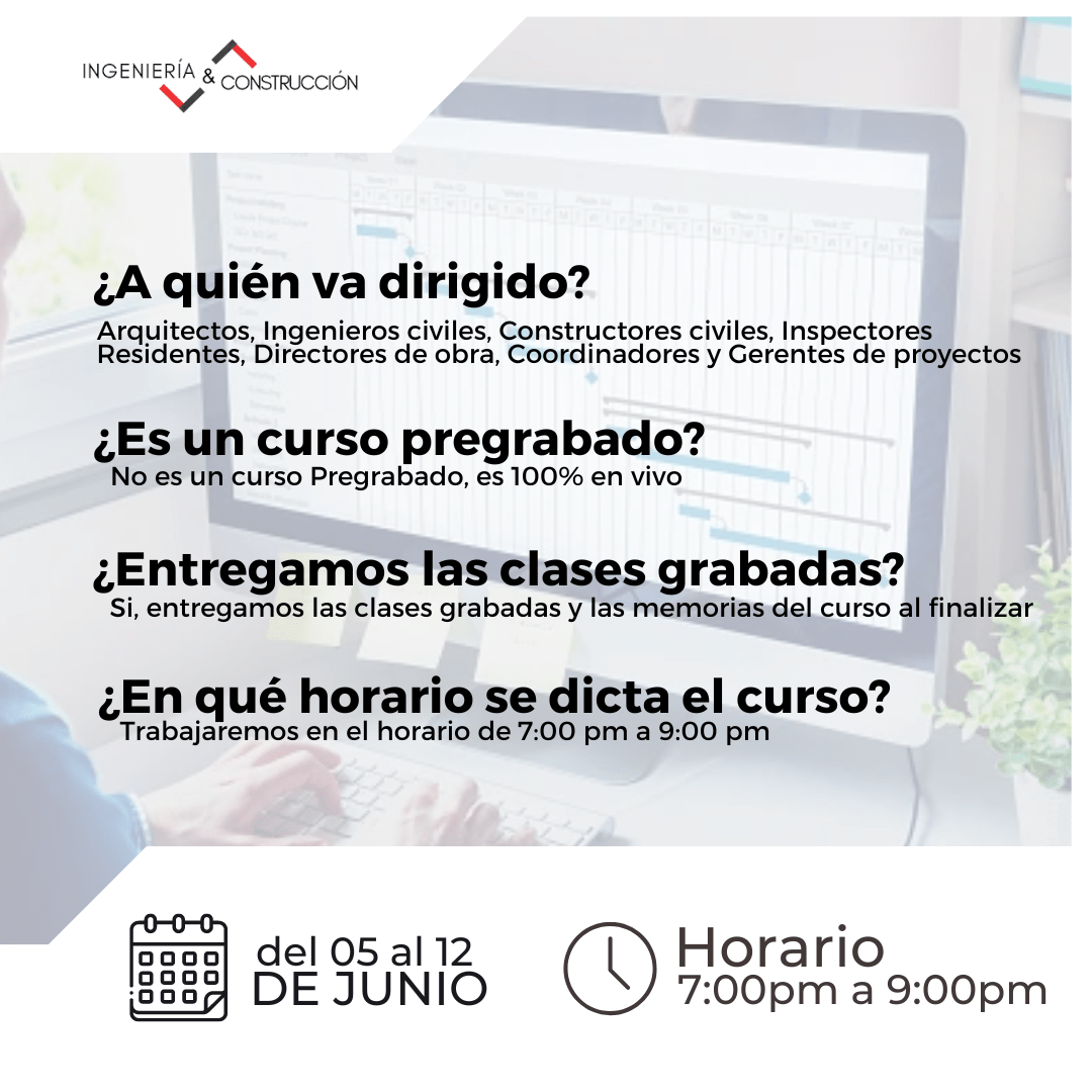 Project para Ingenieros y constructores - Programación de obra
